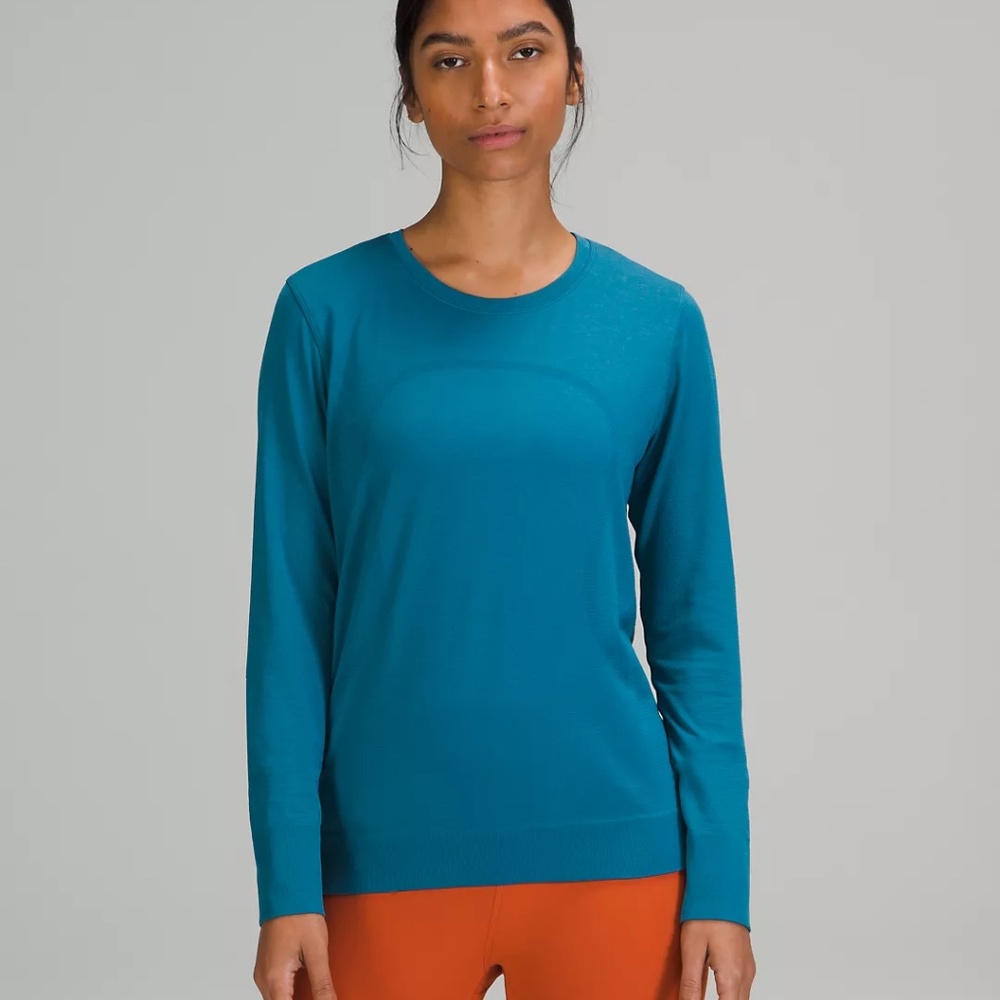 Lululemon Swiftly Tech Long Sleeve 2.0 - Capri/Capture Blue - Size 12